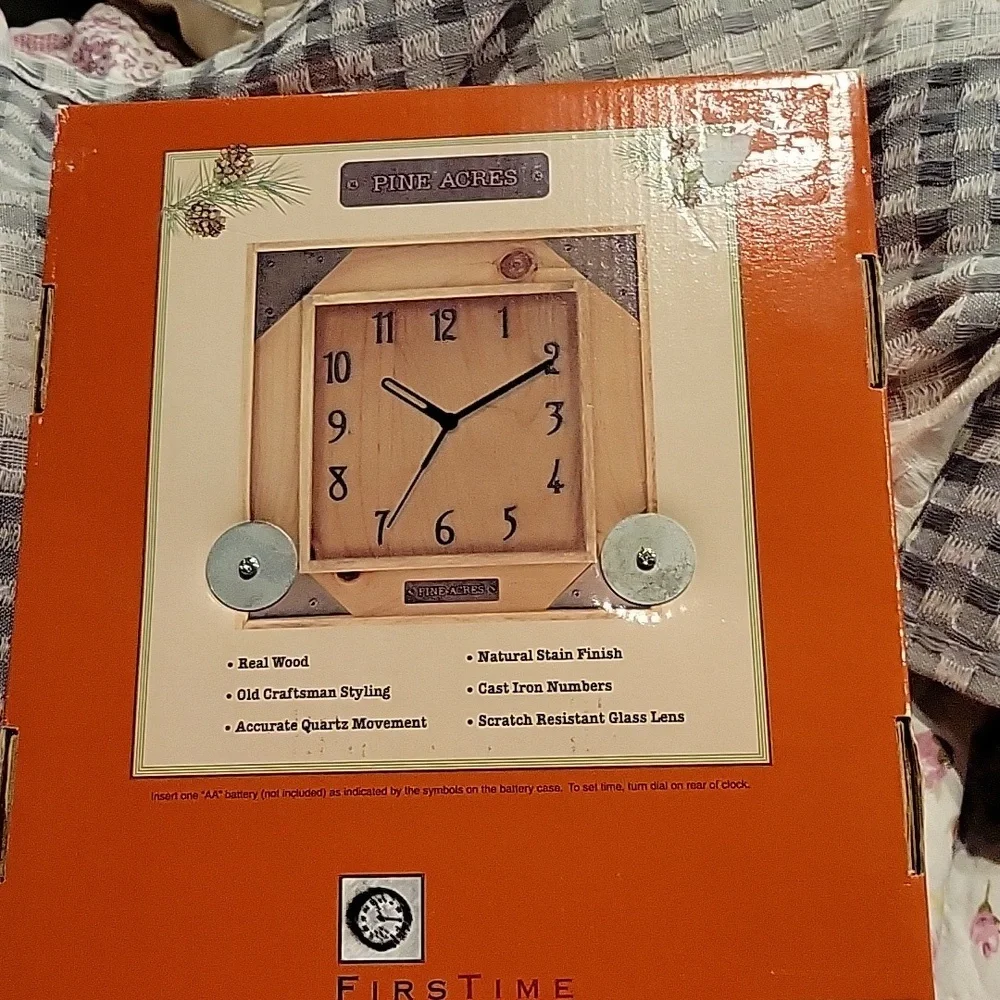 Arts and Craft style Clock,Gorgeous! NEW IN BOX!